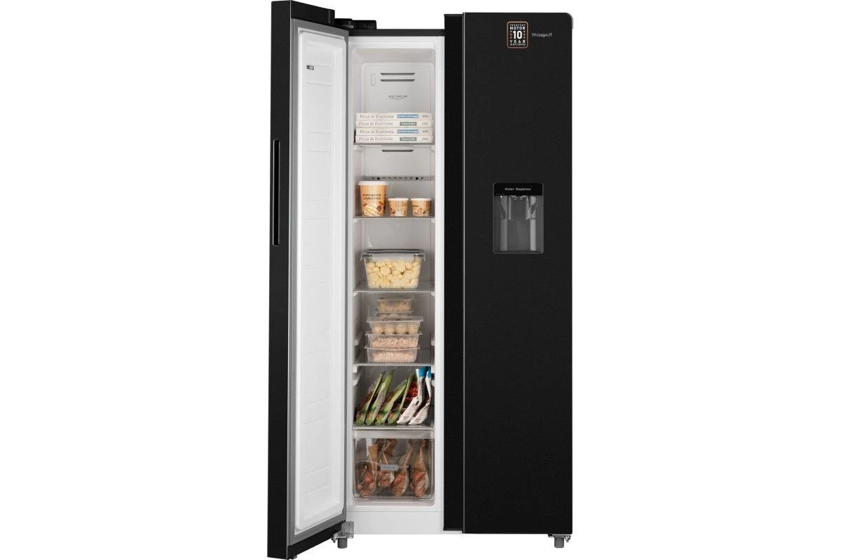 Отдельностоящий холодильник с инвертором и подачей воды Weissgauff WSBS 600 XB NoFrost Inverter Water Dispenser