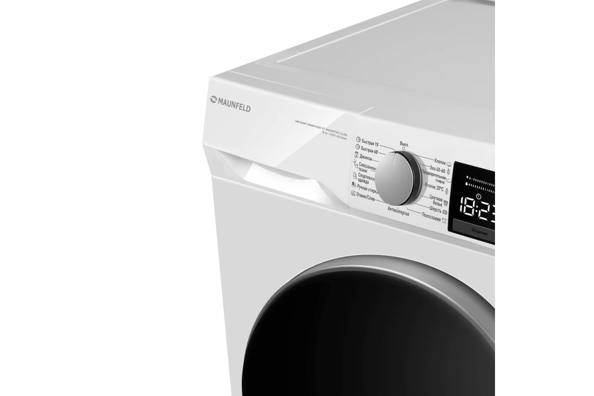 Стиральная машина Maunfeld MFWM128WH300 ST INVERTER SLIM