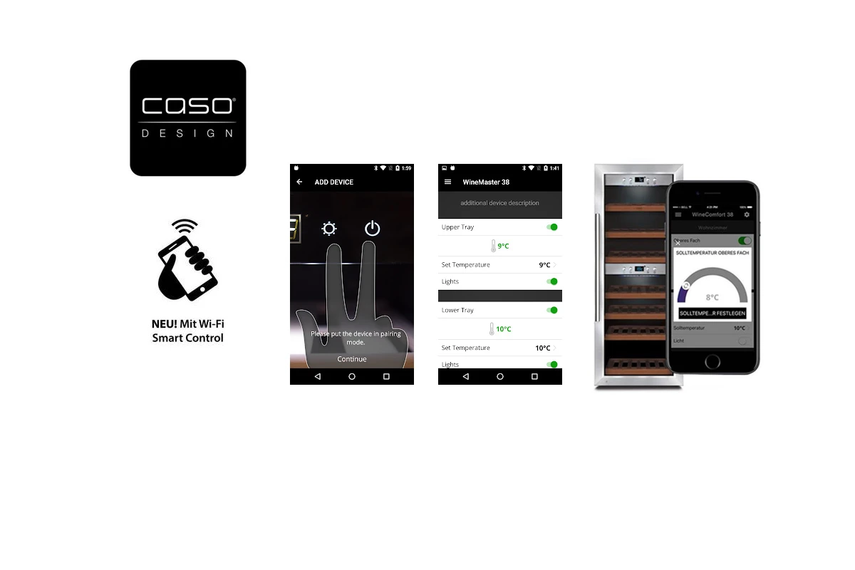 Винный шкаф CASO WineChef Pro 180 black