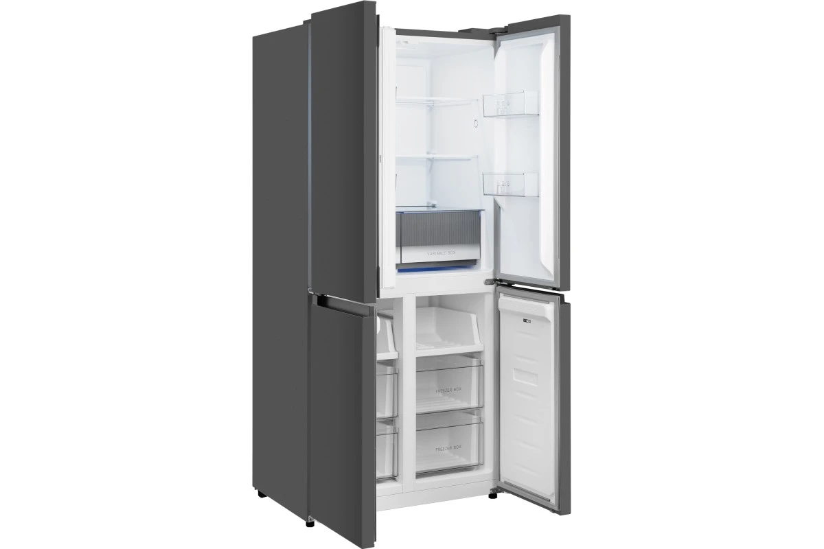 Отдельностоящий холодильник с инвертором Weissgauff WCD 450 Dark Grey NoFrost Inverter