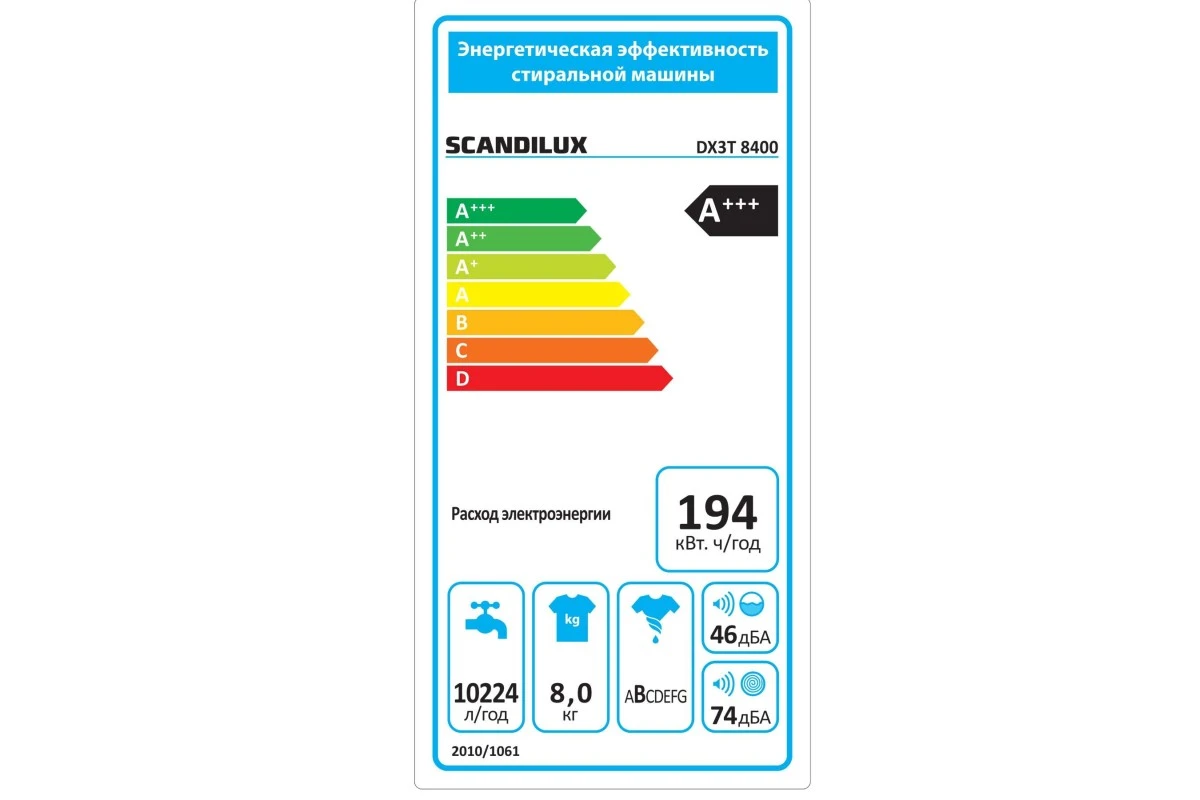 Встраиваемая стиральная машина Scandilux DX3T8400