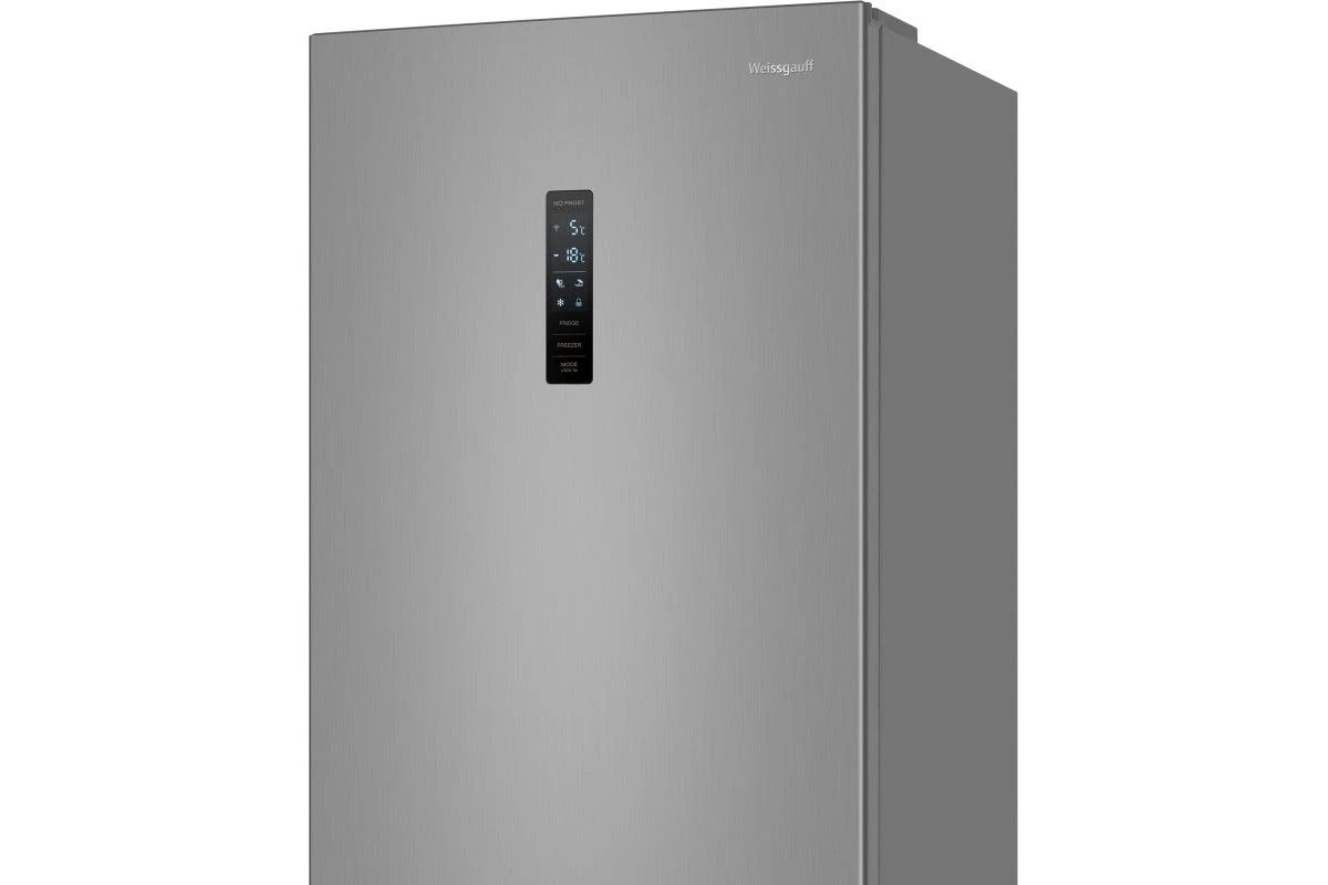 Отдельностоящий холодильник с инвертором Weissgauff WRK 2000 Total NoFrost Inverter Inox