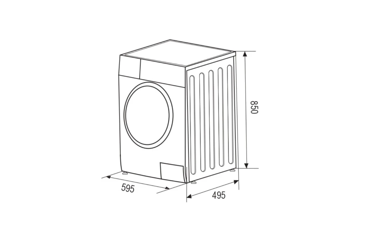 Стиральная машина узкая ZUGEL ZWS7142I Inverter