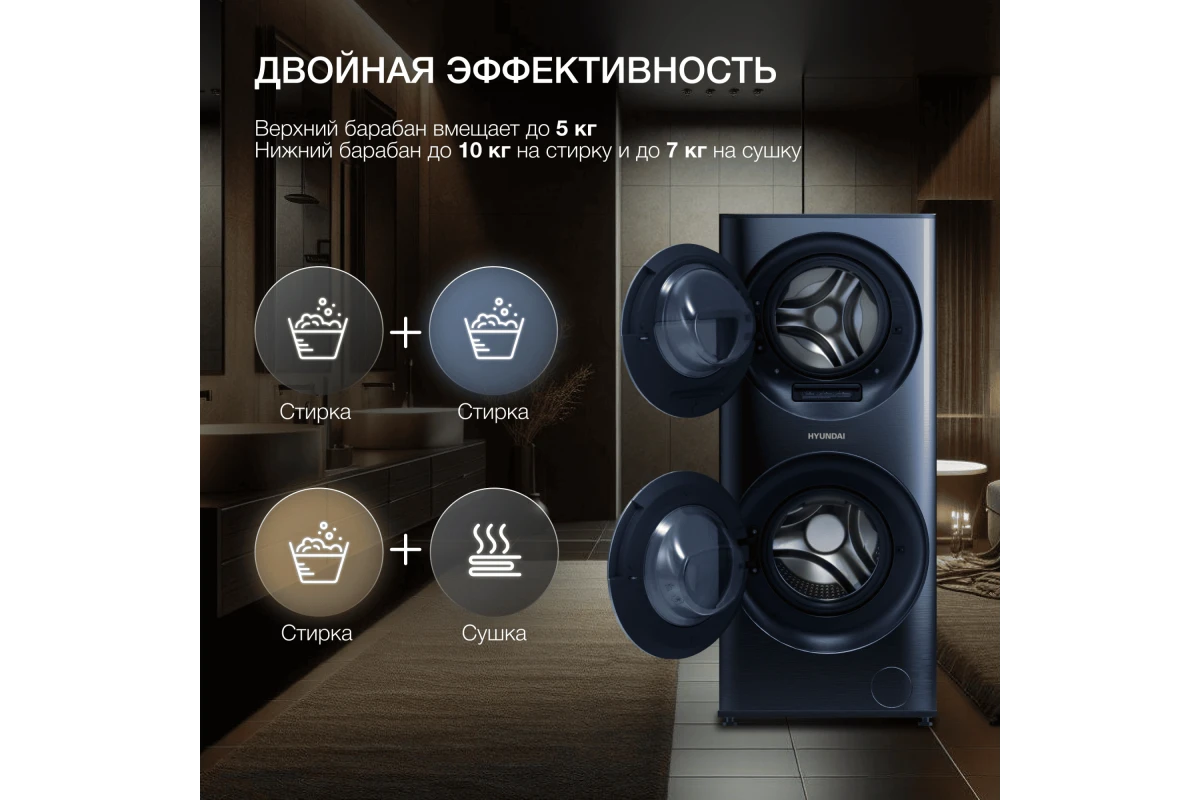 Стиральная машина с сушкой Hyundai WMD9425