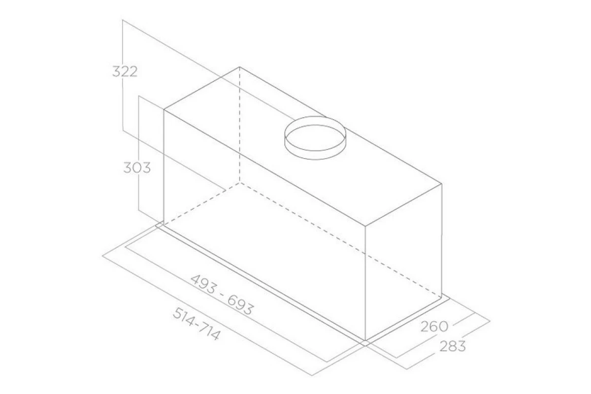 Вытяжка Elica LANE SENSOR BL MAT/A/72