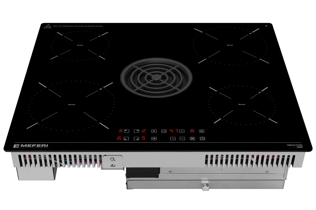 Варочная панель индукционная с вытяжкой MEFERI XSMART60BK POWER