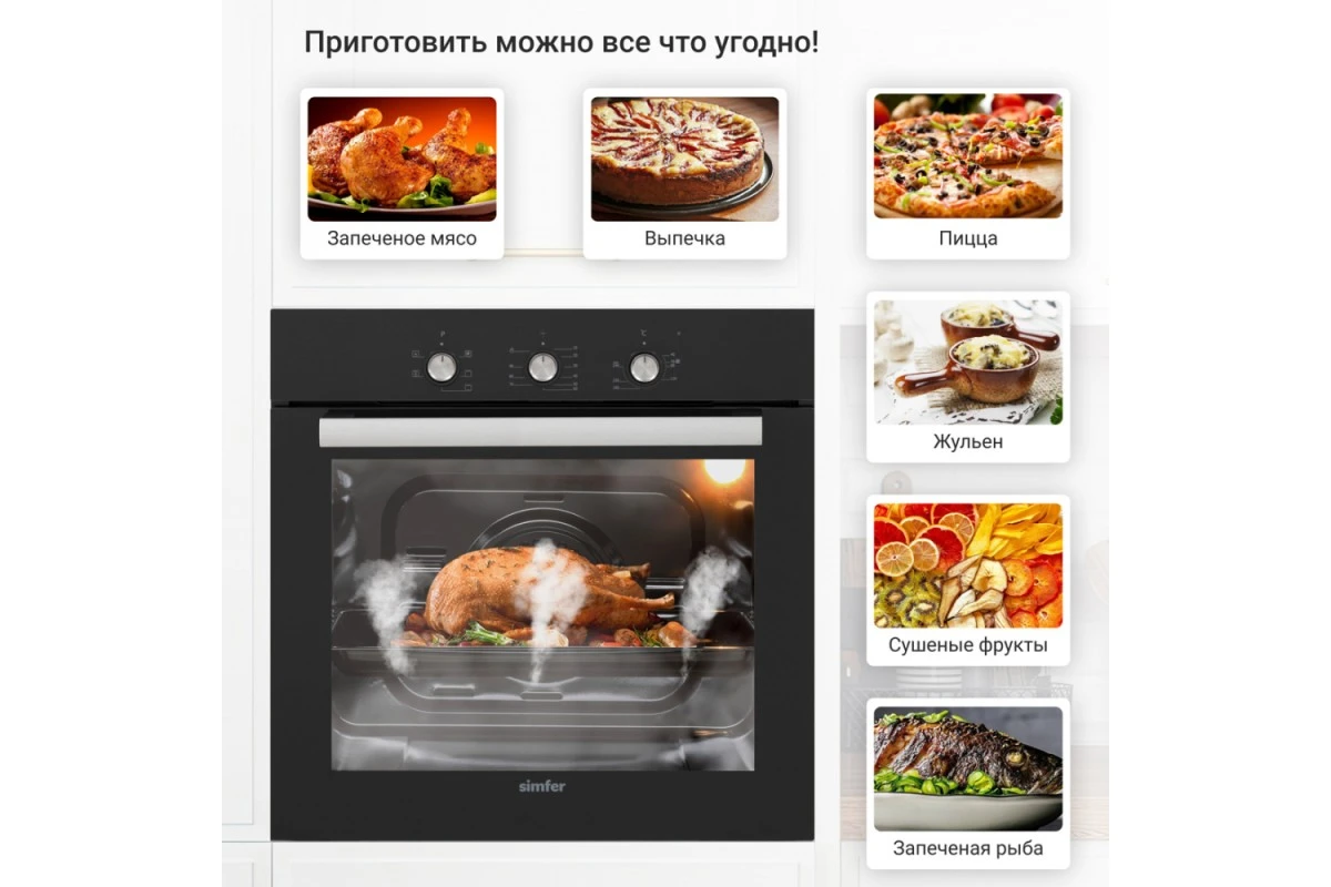 Электрический духовой шкаф Simfer B6ES16016