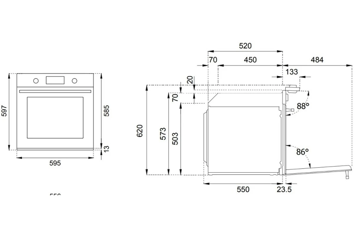 Духовой шкаф Bertazzoni F6011MODVPTN/23
