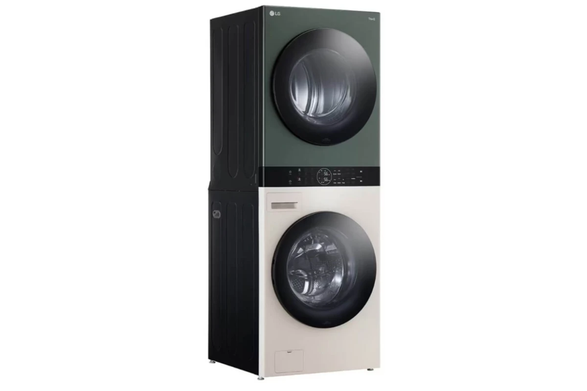 Стиральная машина с сушкой в колонну LG W1S1CVKK2HM WashTower