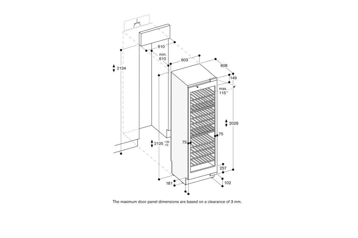 Встраиваемый винный шкаф Gaggenau RW466365