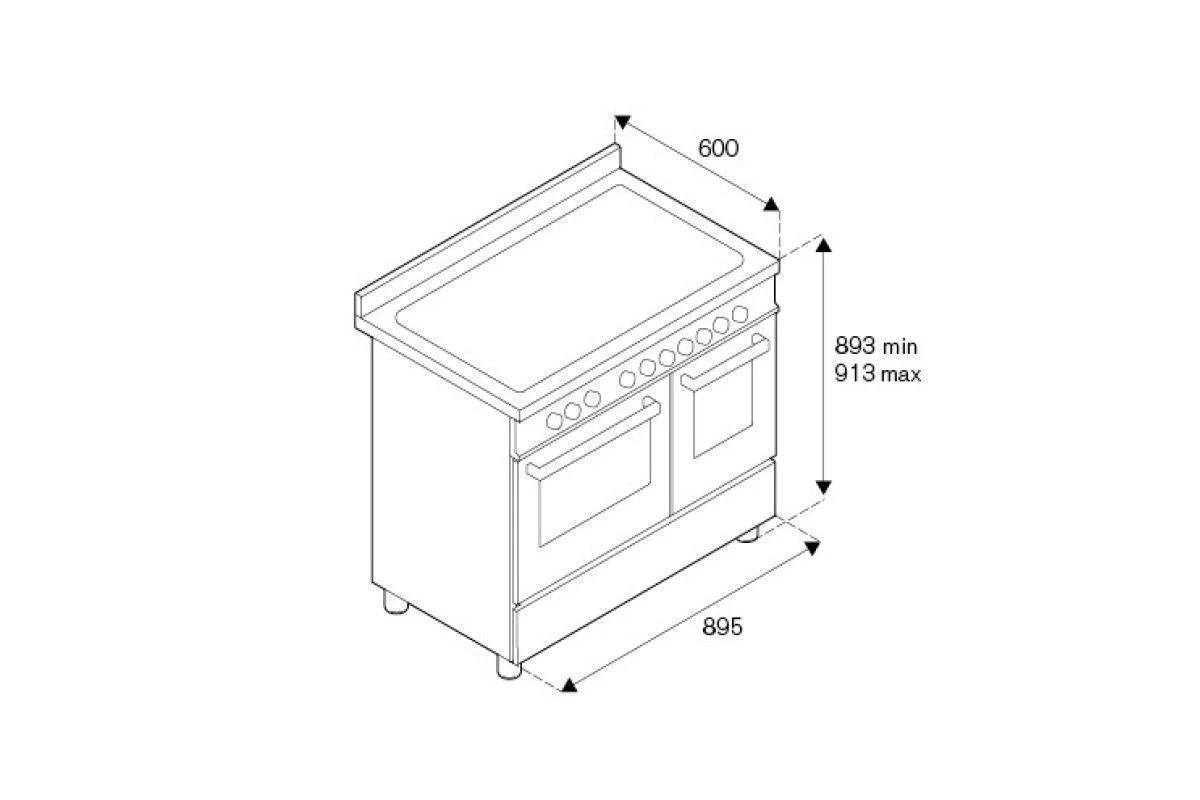 Варочный центр Bertazzoni HER96L2ENET
