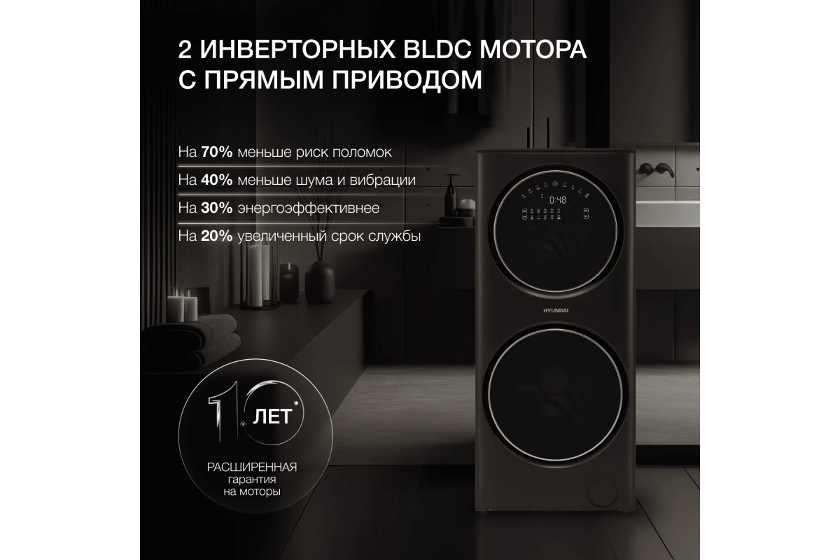 Стиральная машина с сушкой Hyundai WMD9423