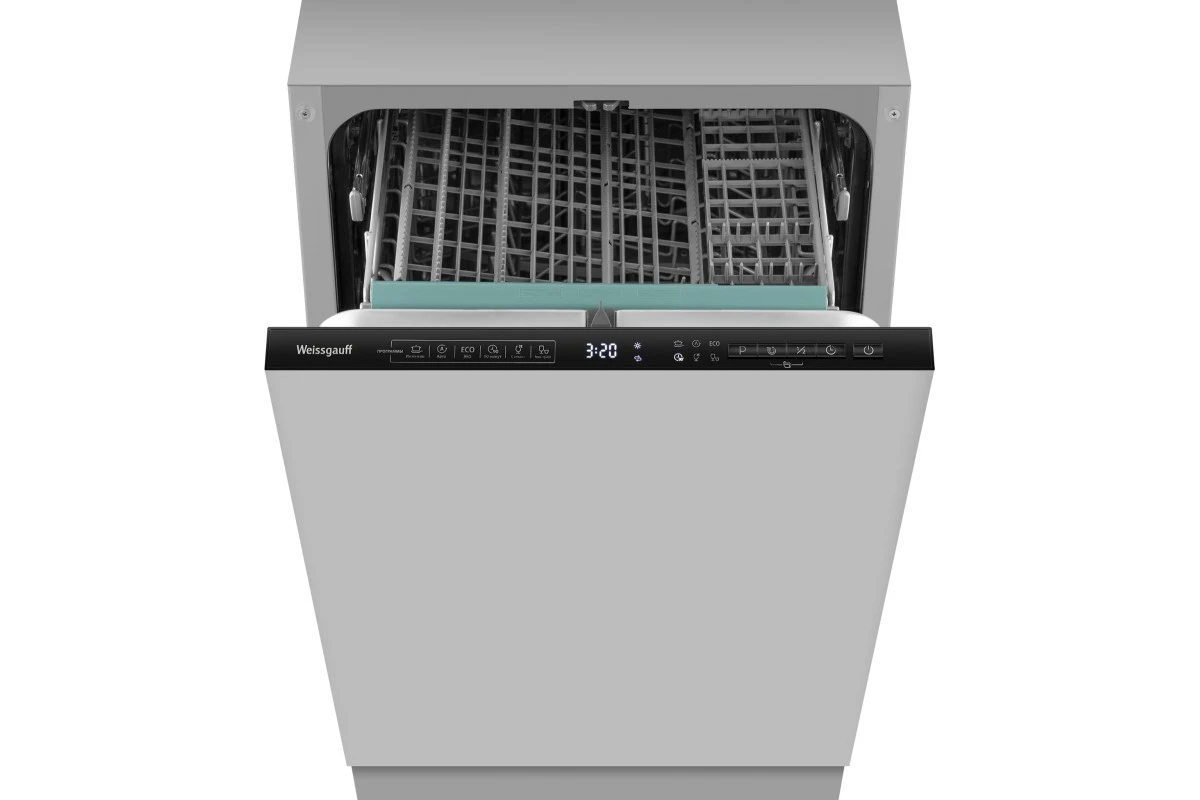 Встраиваемая посудомоечная машина Weissgauff BDW 4535 D Inverter Autoopen Timer Floor