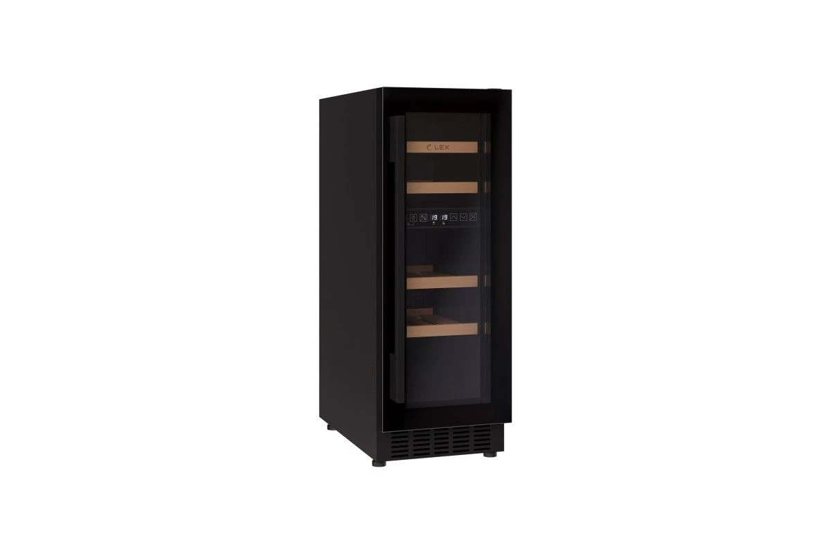Винный шкаф отдельностоящий LEX LWD3017BL DUAL ZONE