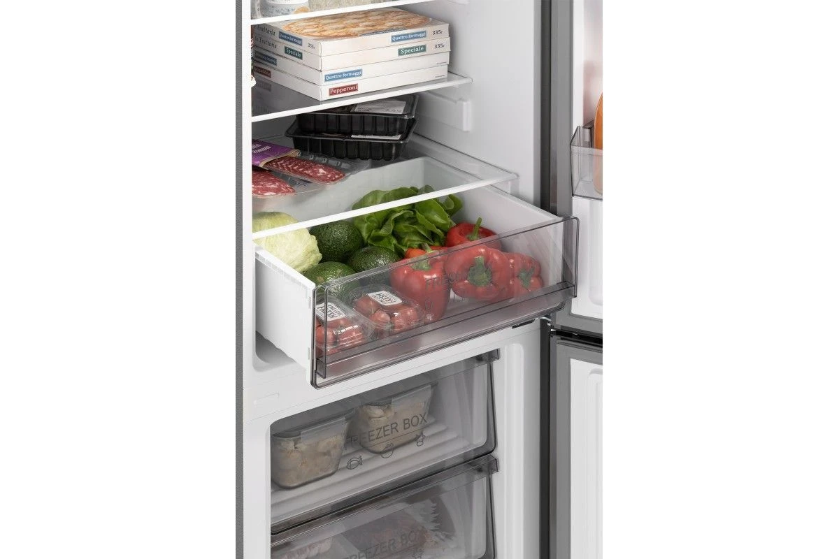 Отдельностоящий холодильник с инвертором Weissgauff WRK 185 Total NoFrost Inverter Beige Glass