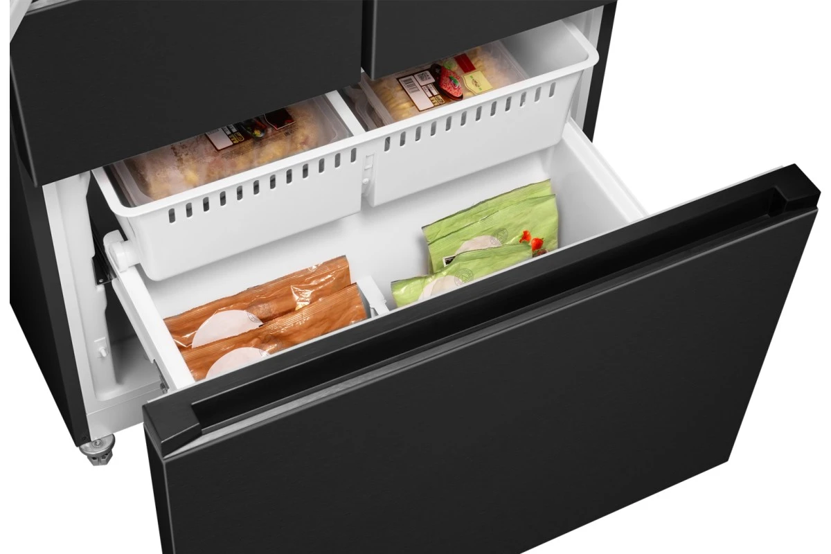 Отдельностоящий холодильник Weissgauff WFD 450 Built-in Inverter NoFrost Dark Inox