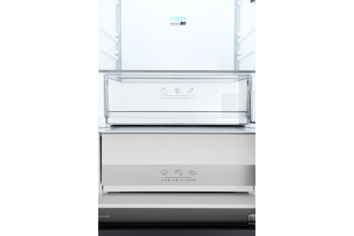 Отдельностоящий холодильник Weissgauff WFD 450 Total NoFrost Inverter Dark Grey Built-in