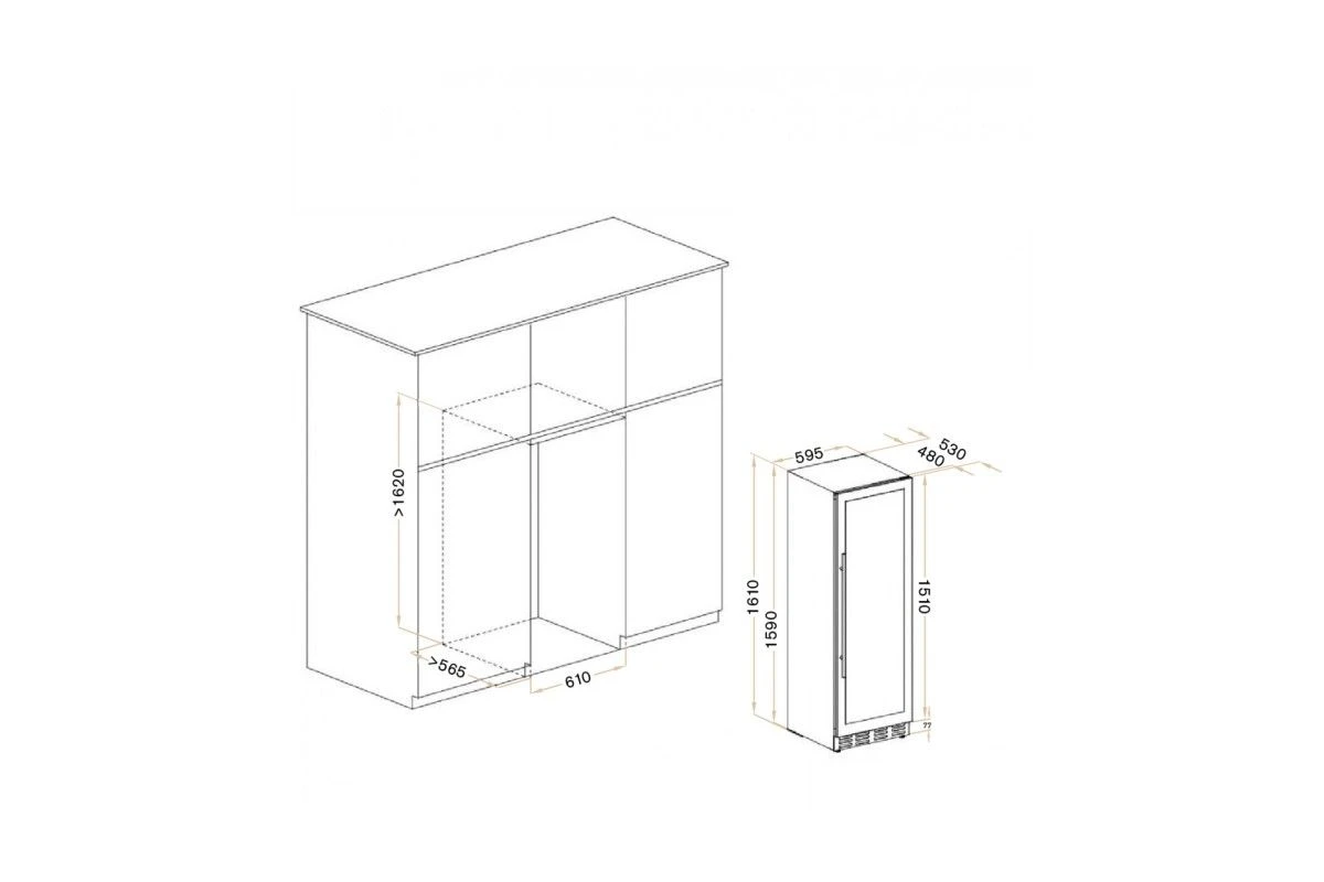 Винный шкаф Meyvel MV95-KST2 (Slim)