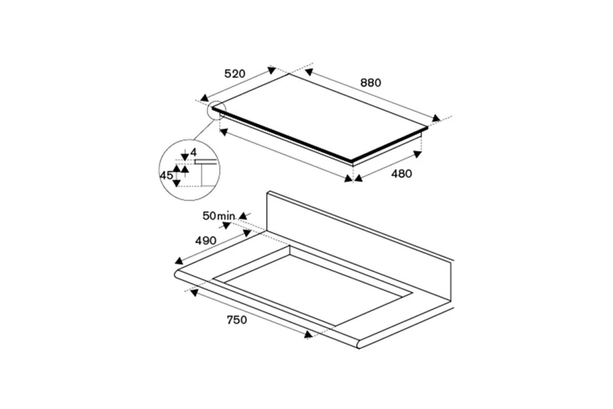 Индукционная варочная панель Bertazzoni Modern P906IM3G5NE черная