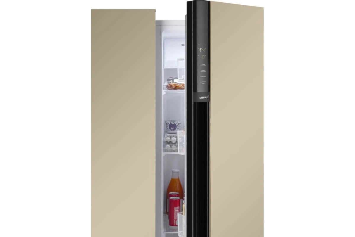 Отдельностоящий холодильник с инвертором Weissgauff WSBS 600 BeG NoFrost Inverter