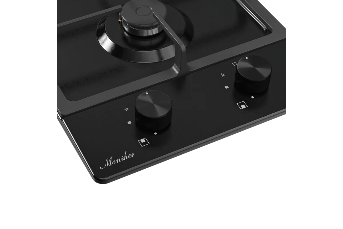 Домино газовая варочная панель Monsher MSG 33 Noir