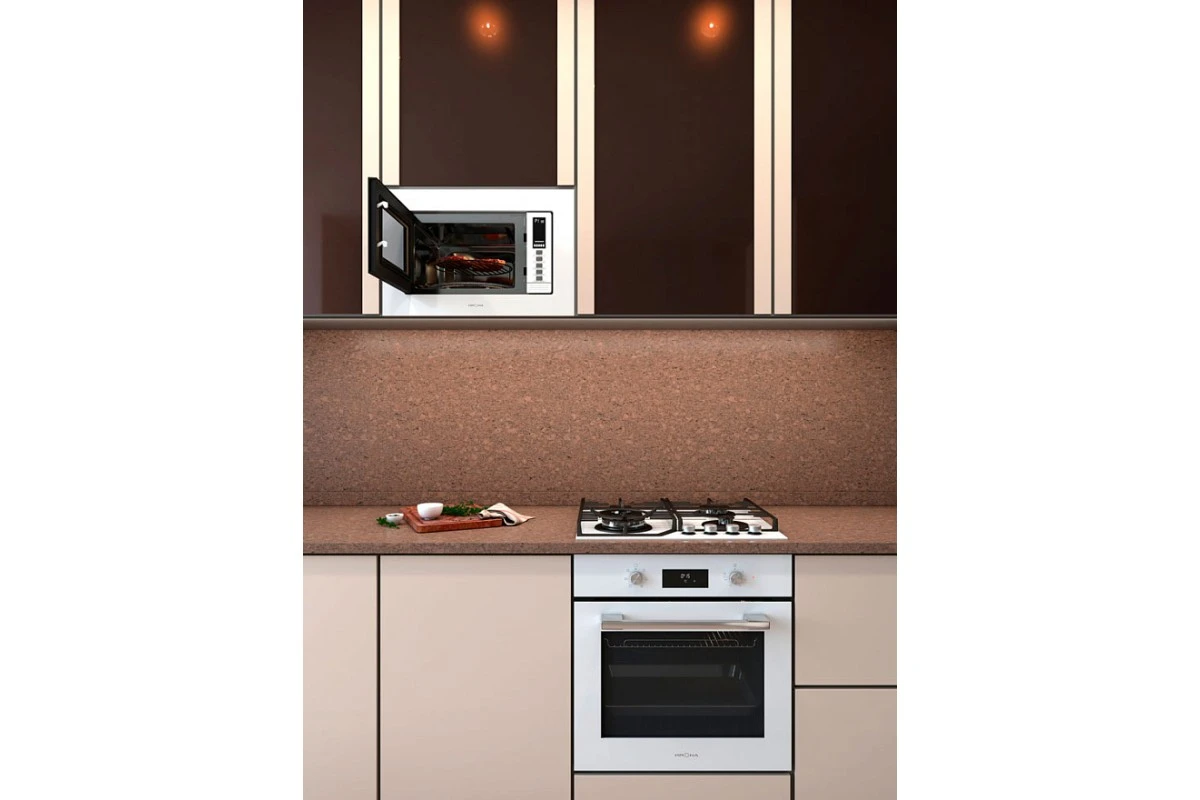 Встраиваемая микроволновая печь Krona RAUM 60 WH DOTS