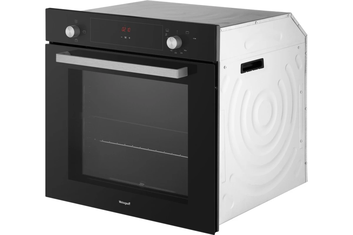 Духовой шкаф газовый Weissgauff WGO 706 D BLACK GLASS