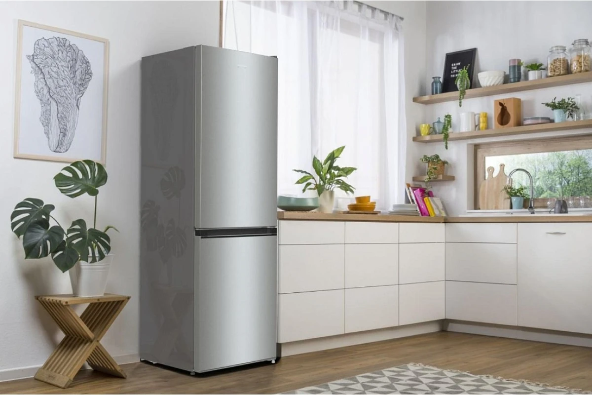 Отдельностоящий двухкамерный холодильник Gorenje NRKE62XL