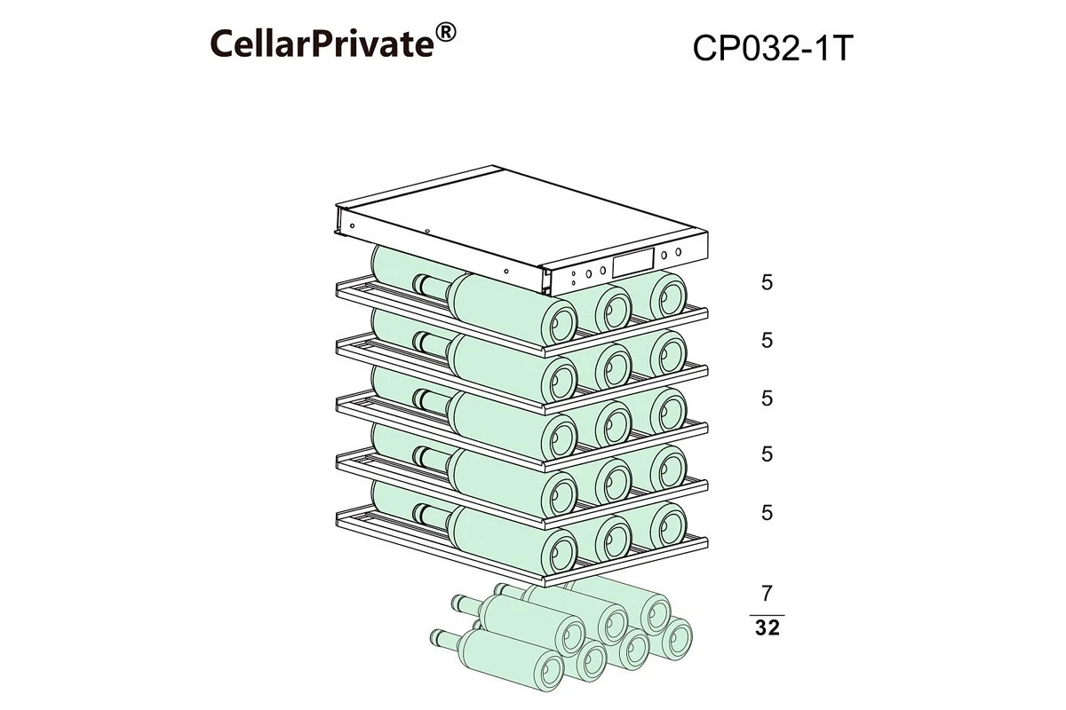 Винный шкаф Cellar Private CP032-1T