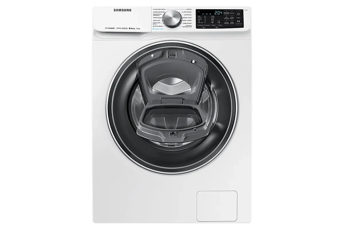Стиральная машина Samsung WW70R62LVSWDLP (AddWash и Eco Bubble)
