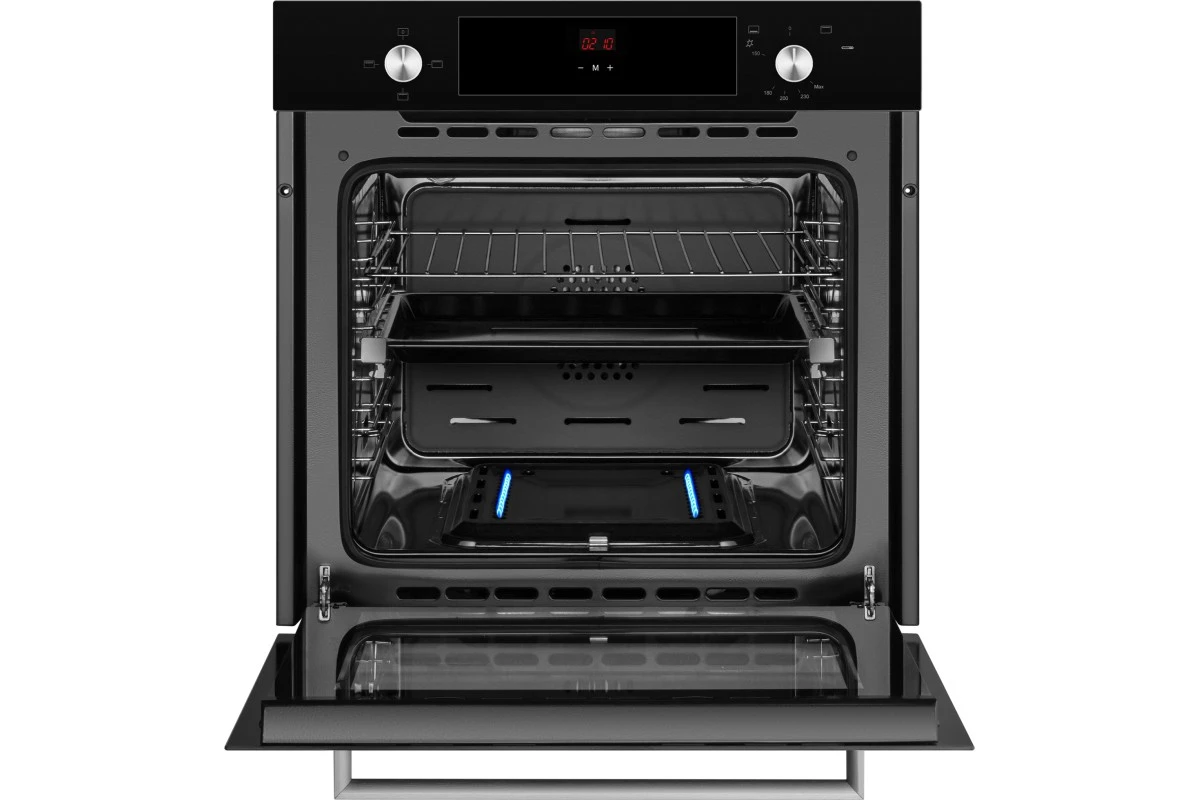 Духовой шкаф газовый Weissgauff WGO 706 D BLACK GLASS