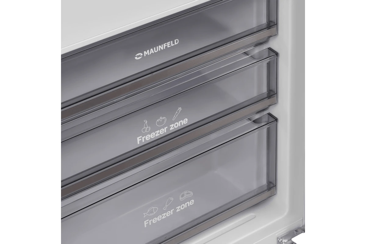 Встраиваемый холодильник Maunfeld MBF193NFW1GR Inverter