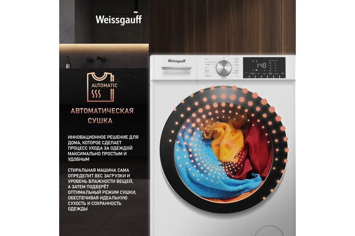 Стиральная машина с сушкой Weissgauff WMD 58411 Smart Inverter Steam