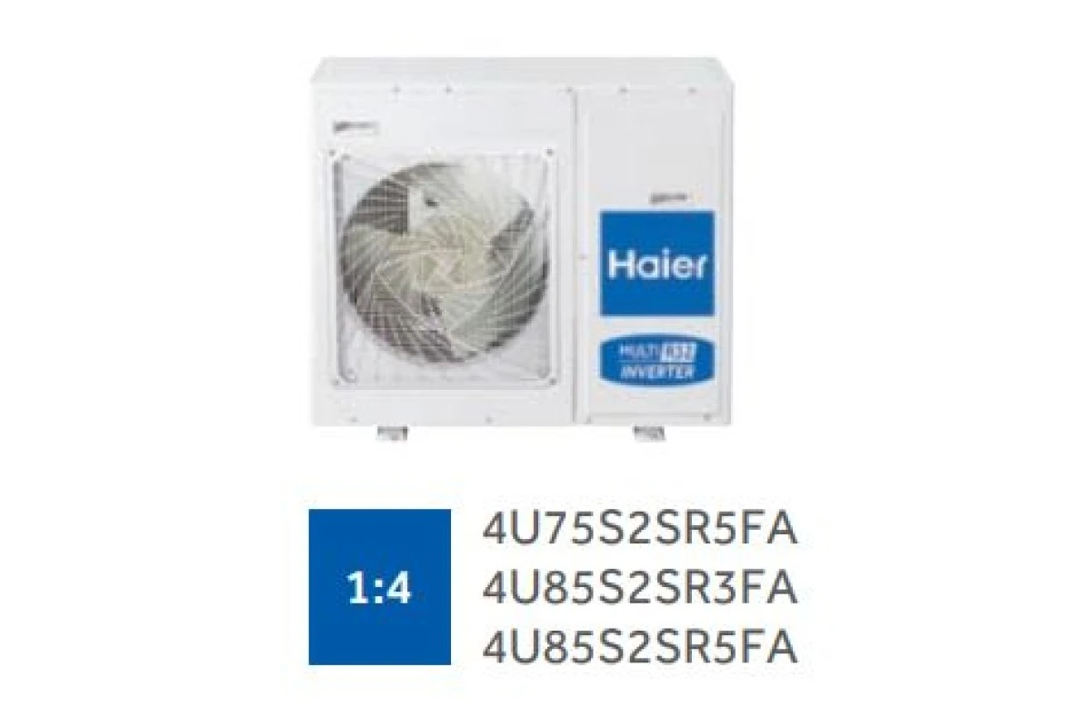 Внешний блок мульти сплит-системы на 4 комнаты Haier Free match 4U75S2SR5FA