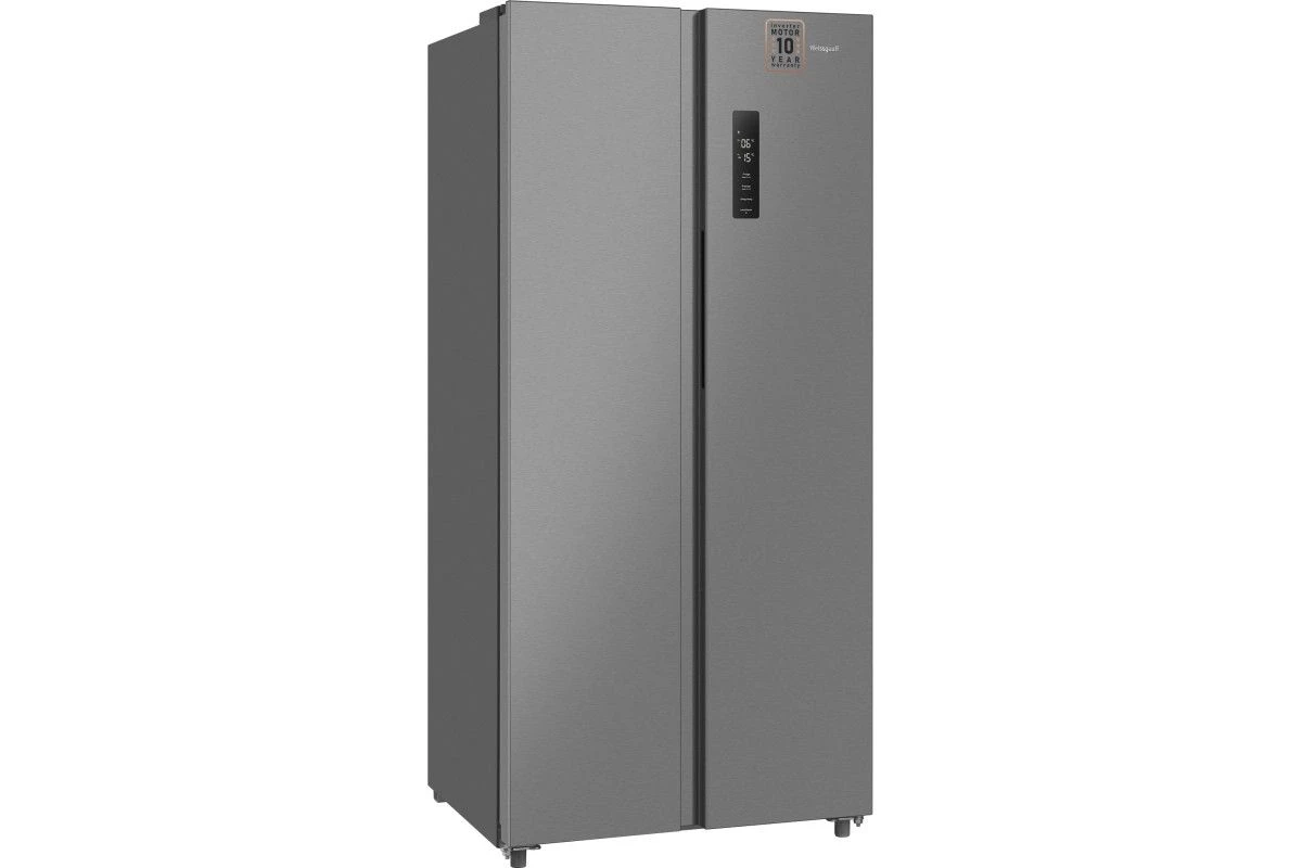 Отдельностоящий холодильник с инвертором Weissgauff WSBS 500 Inverter NoFrost Inox
