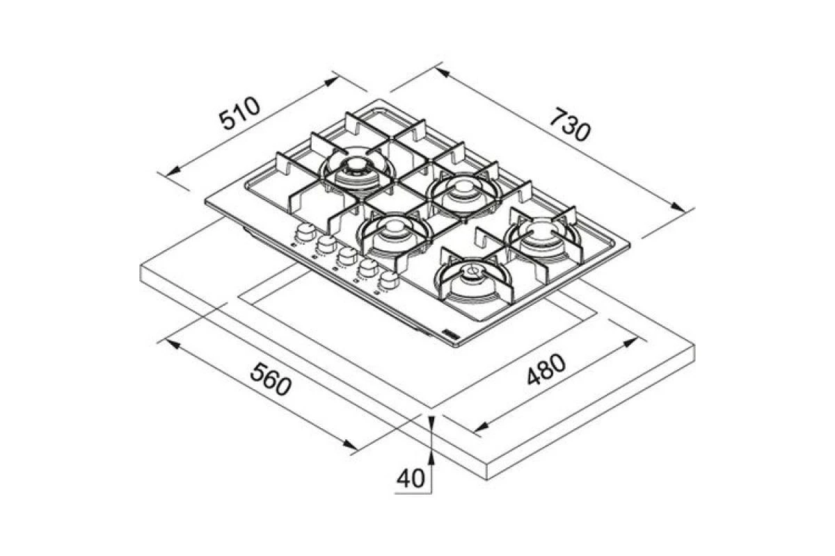 Варочная панель Franke FHMA 755 4G DCL XS C