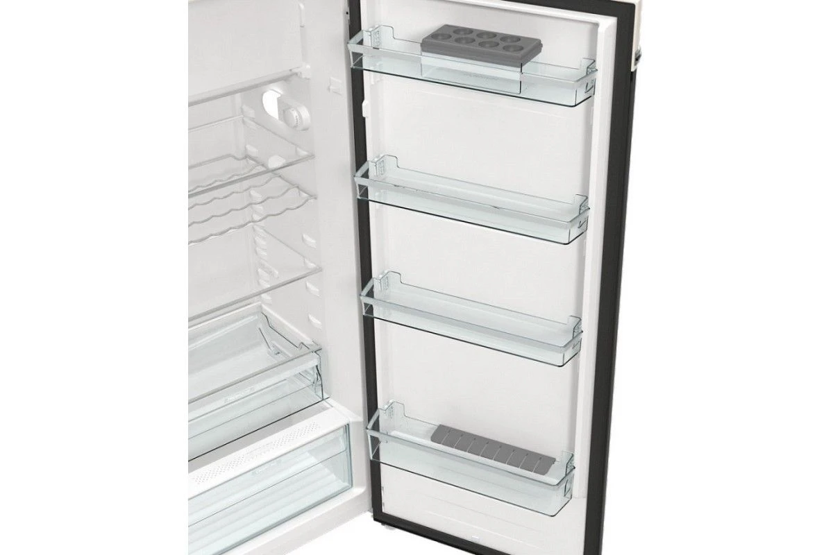 Отдельностоящий двухкамерный холодильник Gorenje OBRB615DBK