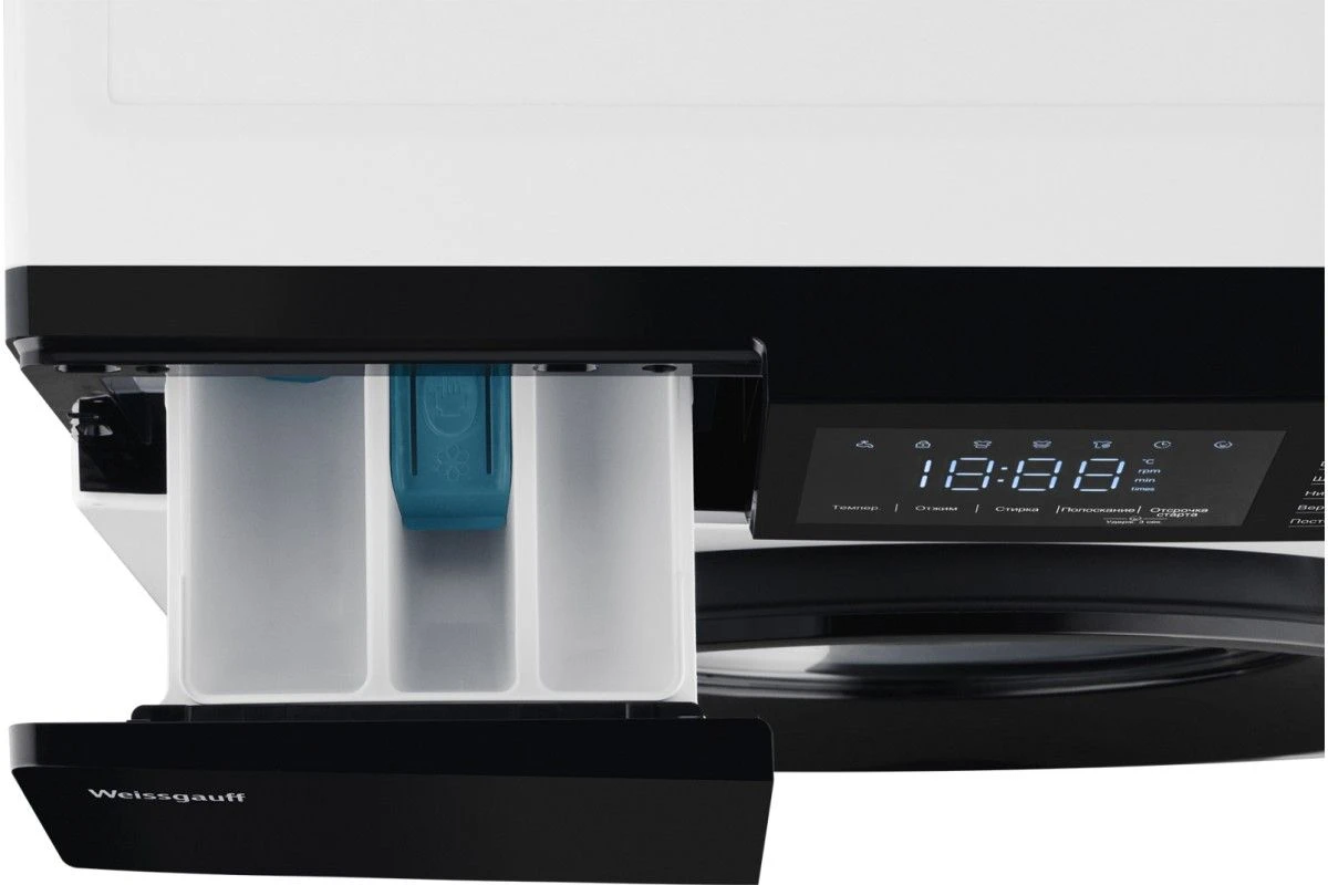 Cтиральная машина с инвертором и паром Weissgauff WM 45127 Inverter Steam Touch