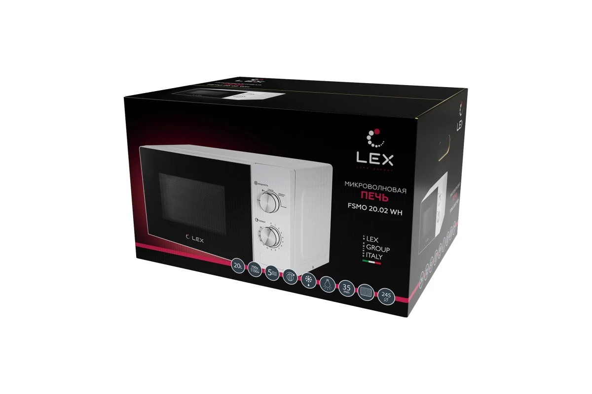 Отдельностоящая микроволновая печь LEX FSMO 20.02 WH
