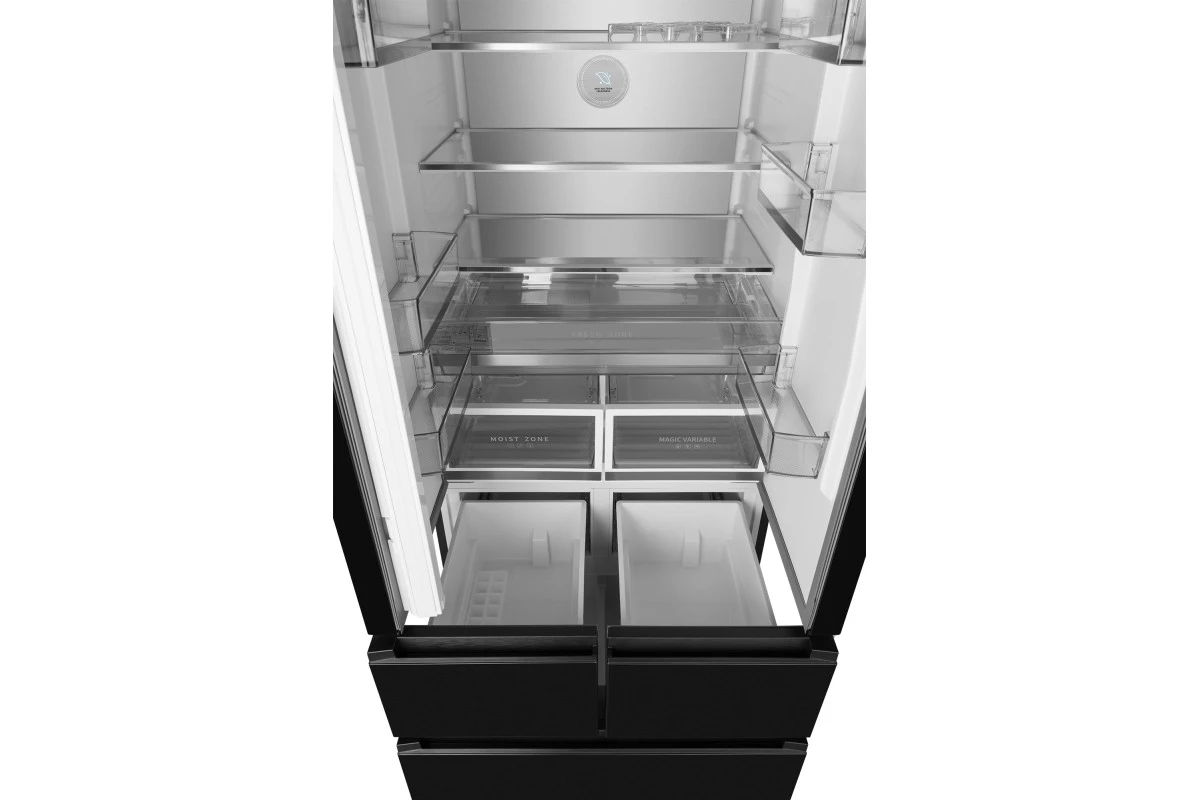Отдельностоящий холодильник Weissgauff WFD 450 Built-in Inverter NoFrost Dark Inox