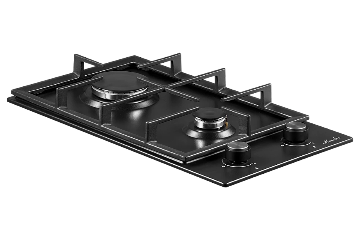 Домино газовая варочная панель Monsher MSG 30 Noir