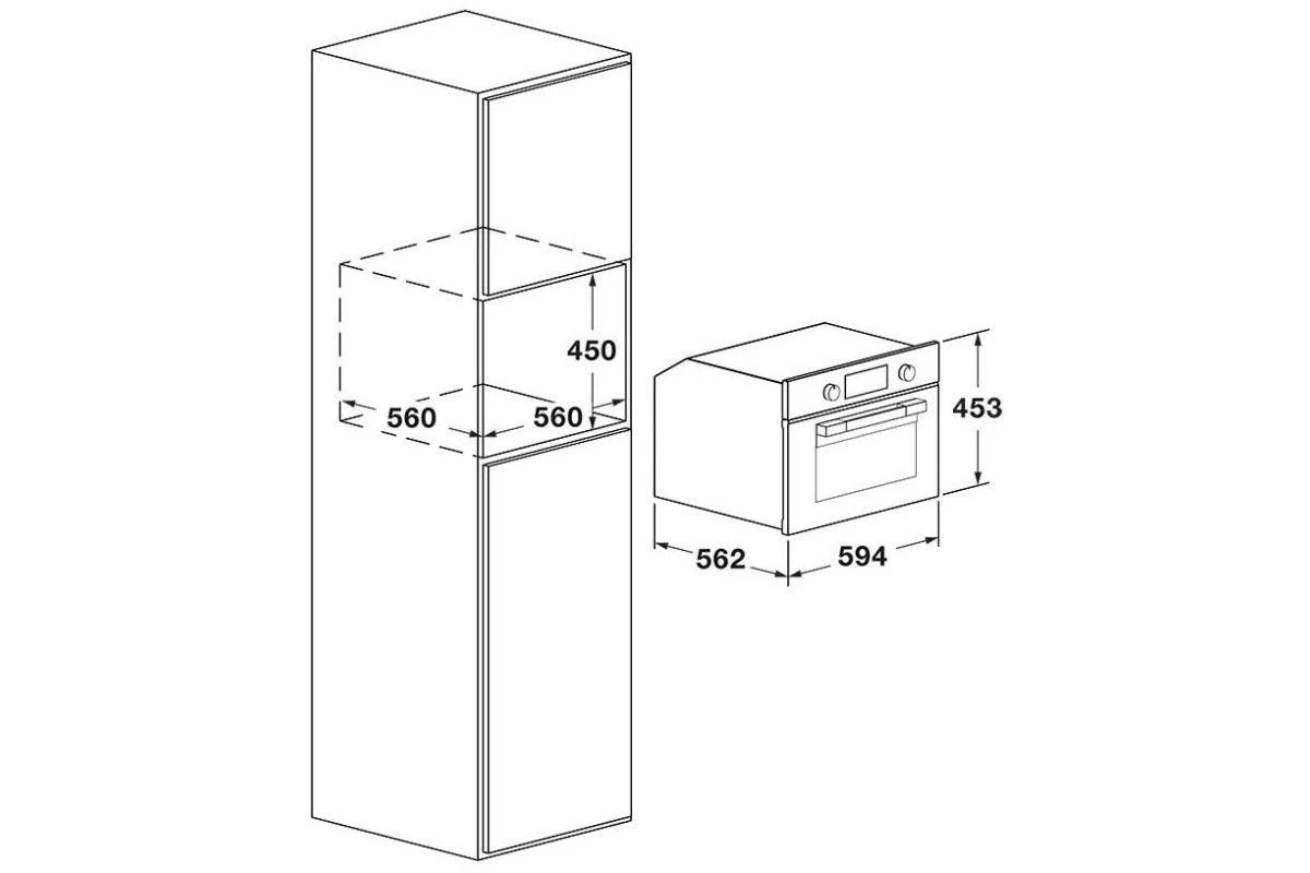Встраиваемая микроволновая печь Fulgor Milano FUGMO 4505 MT MBK