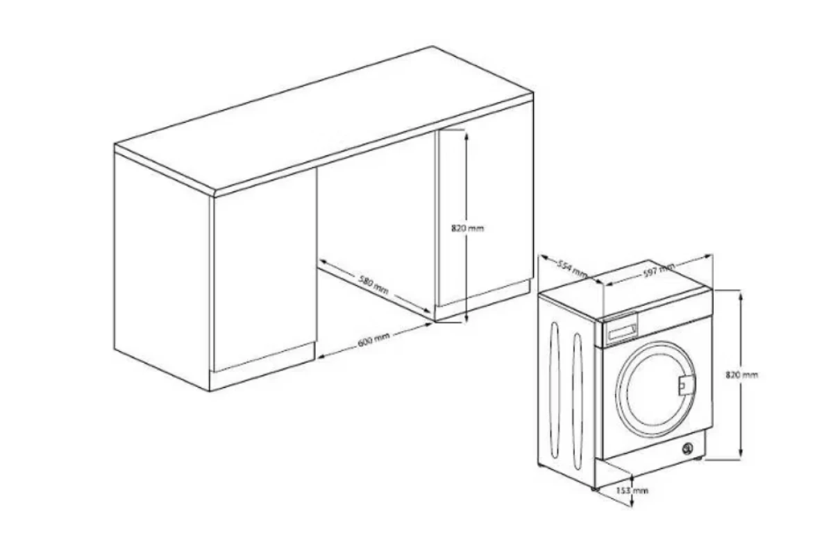 Встраиваемая стиральная машина Beko WITV8713XWG