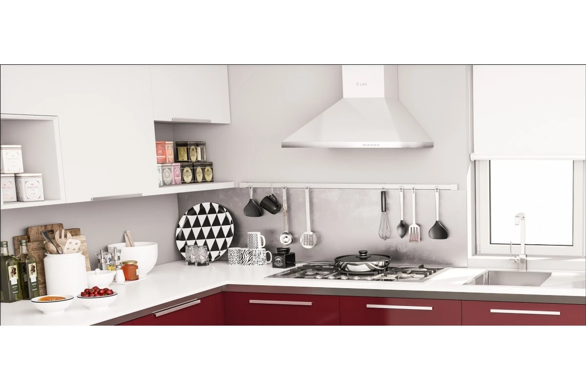 Купольная кухонная вытяжка LEX Basic 600 White