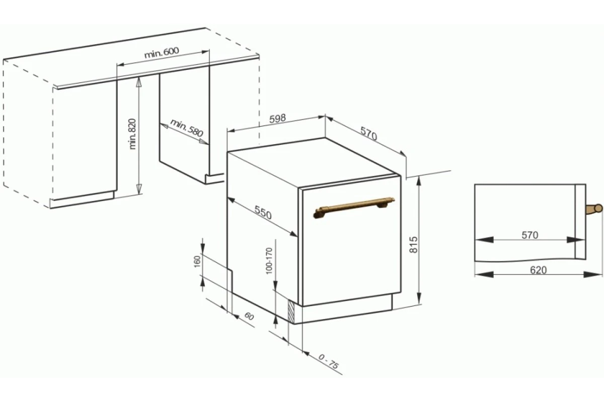 Встраиваемая посудомоечная машина Kaiser S60 U 88 XL ElfEm