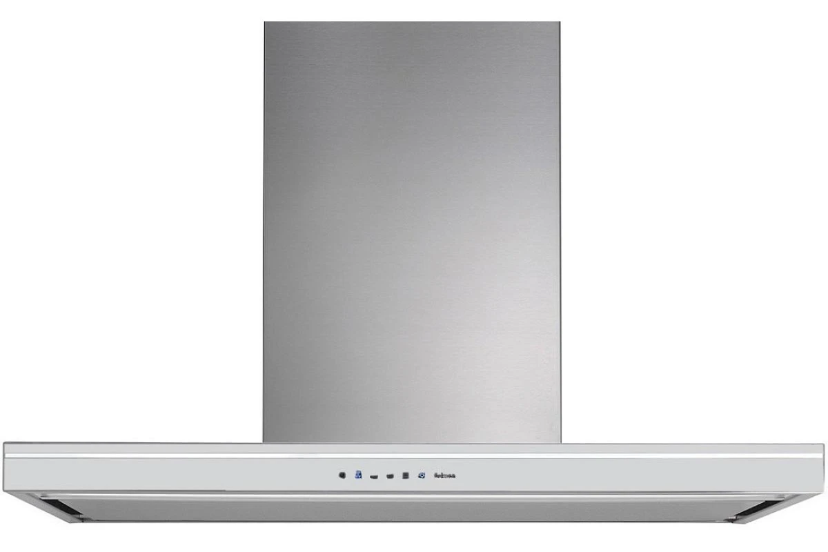 Вытяжка Falmec Silence LUMINA NRS isola 90 inox vetro bianco (800)