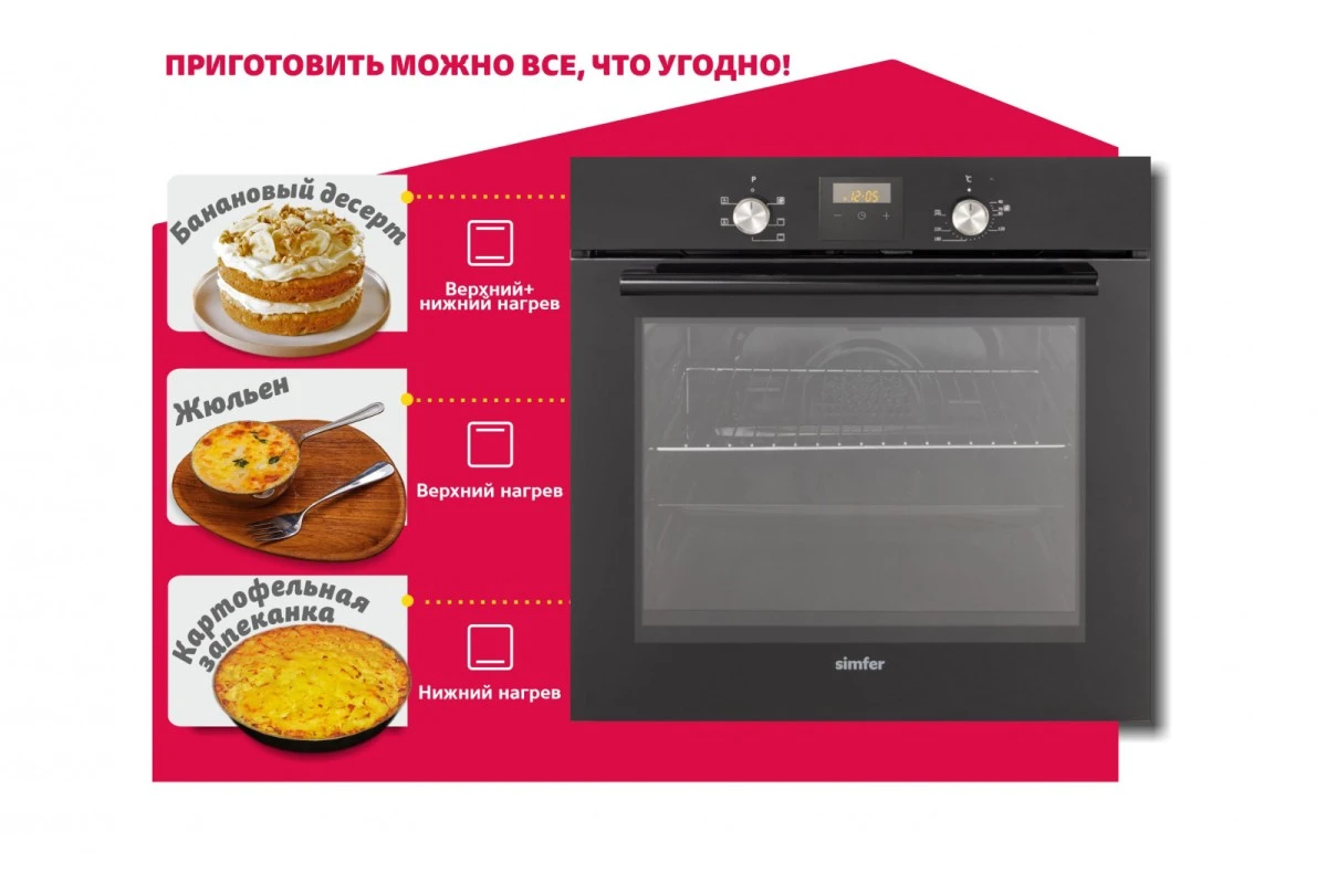 Электрический духовой шкаф Simfer B6EB560001