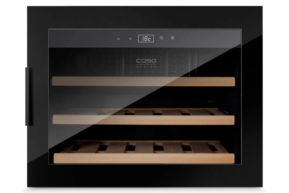 Встраиваемый винный холодильник Caso WineSafe 18 EB Black