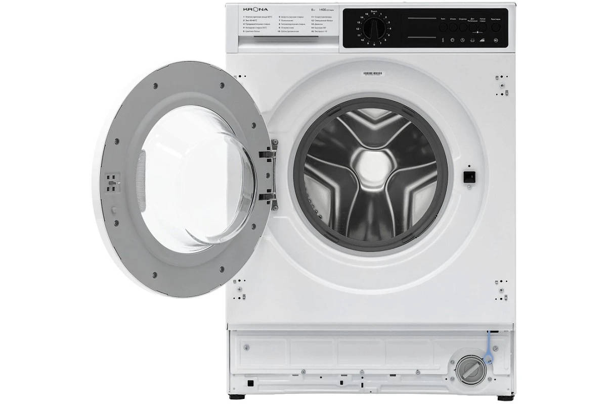 Встраиваемая стиральная машина Krona KALISA 1400 8K WHITE