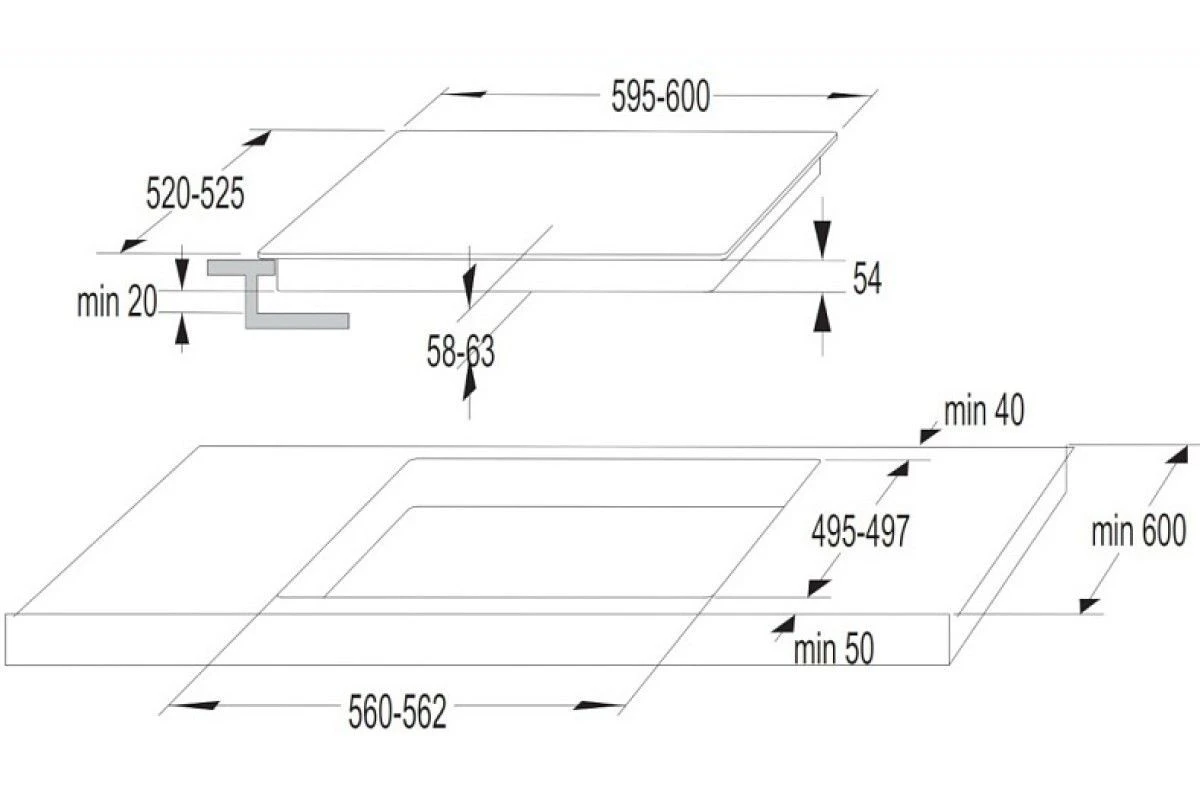 Варочная панель Korting HI 64042 B